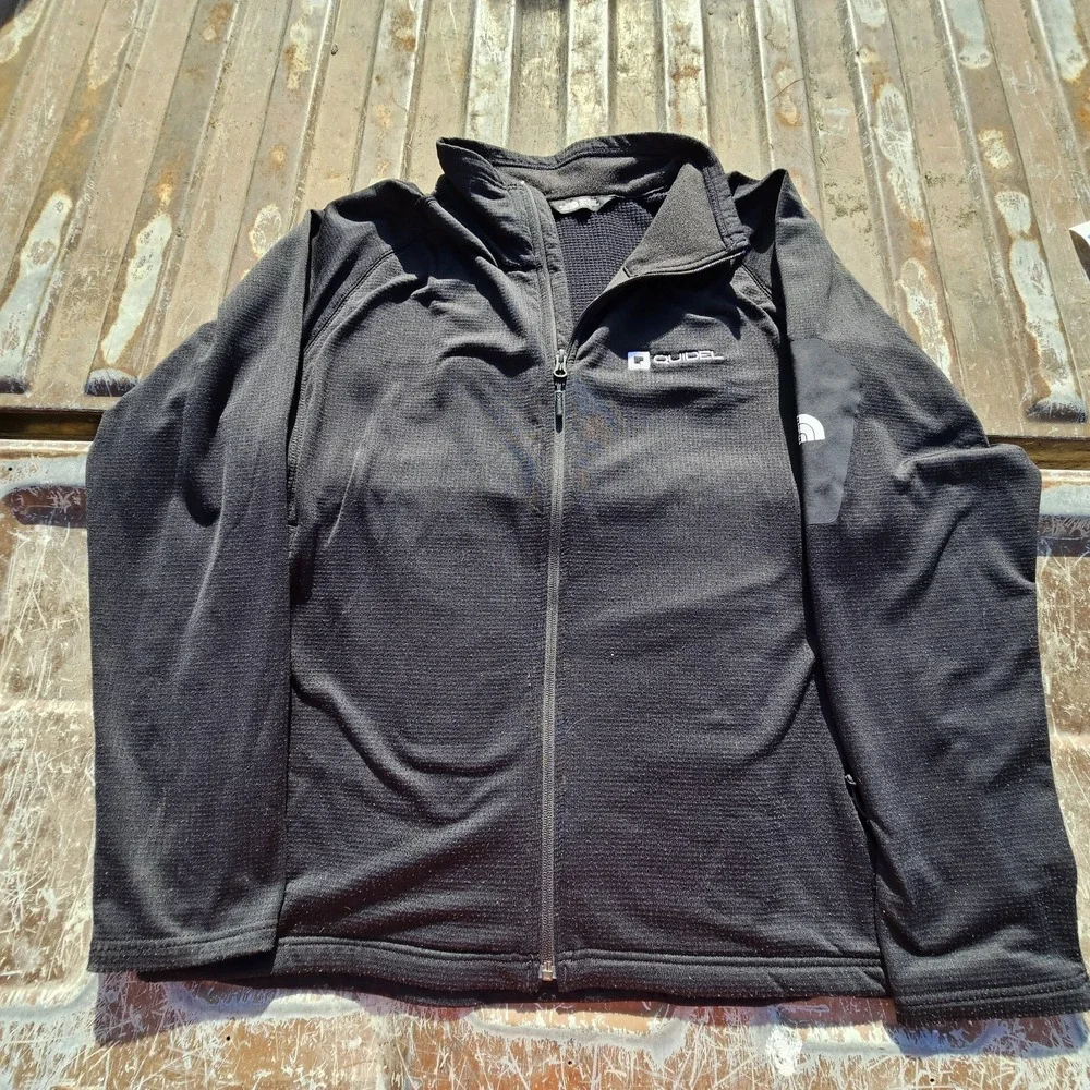North Face Jacket Mens 2XL Black Full Zip Mountain Peaks Outdoor S20 NF0A47FD